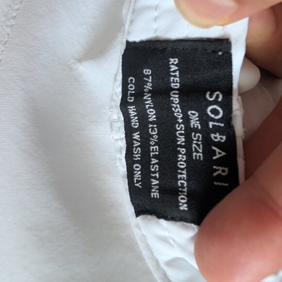 NWT White Solbari Wide Brim  Swim Sun Hat UPF 50+ Packable- ONE SIZE - Picture 6 of 6